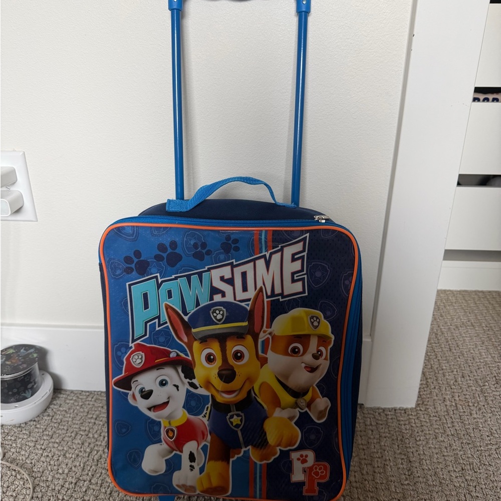 Paw Patrol Pawsome Kids Suitcase - Blue and Orange